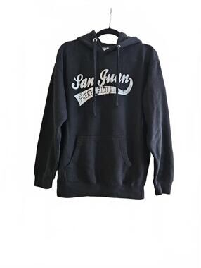 Coconut Creek Trading Co. San Juan Puerto Rico Black Hoodie-Men's Size Large